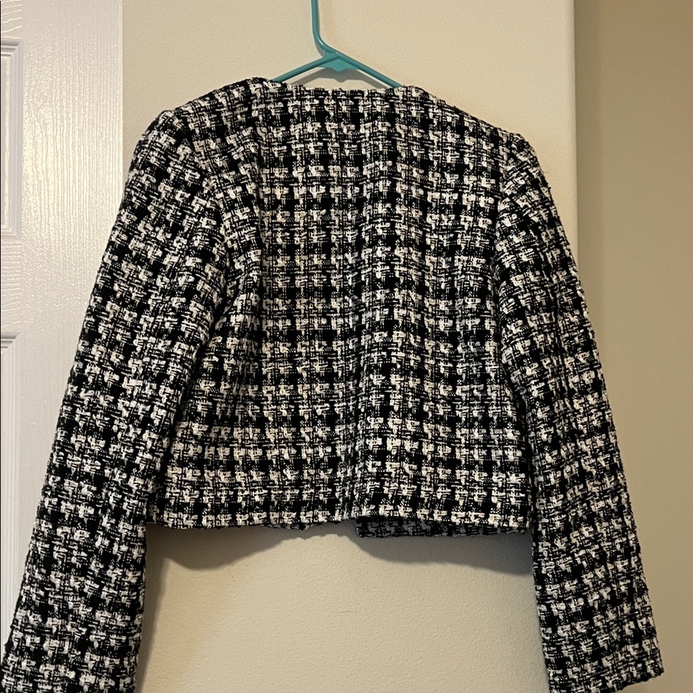 H&M Black and White Tweed Blazer - Picture 4 of 4